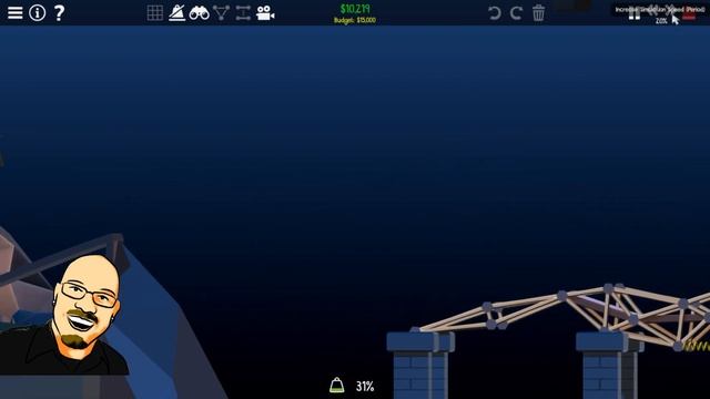 Poly Bridge 2: Level 2-04 Buggy Bouncer - A Mathematician Builds A Cheap Bridge