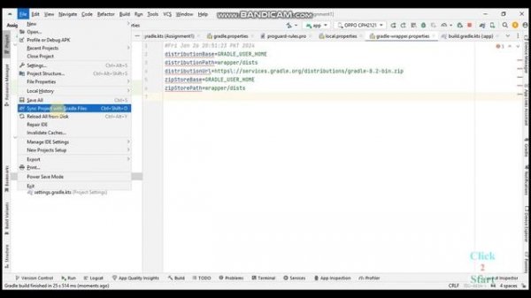 Android Studio Duplicate property key error in gradle-wrapper.properties