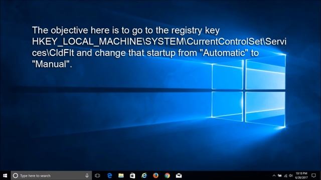 Fix CldFlt service error in Windows 10 смотреть онлайн