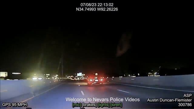 Dash Cam: Arkansas State Police Vs Dodge Challenger!!