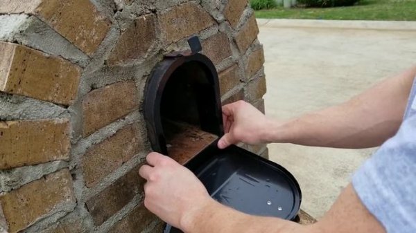 The Secret to Replacing Brick Mailbox Door with No Demolition