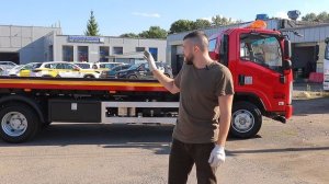 БЕРЕЖНЫЙ ЭВАКУАТОР И ДВУ МОЩНЫЕ КМУ-шки ДЛЯ РАЗНЫХ ВИДОВ ПОГРУЗКИ НА ШАССИ ISUZU