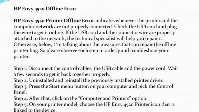How to Fix HP Envy 4520 Printer Offline смотреть онлайн