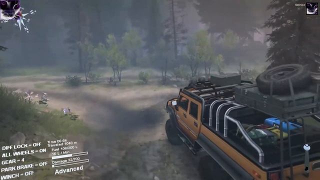 SpinTires Mod - Hummer H2 6x6 THE BEAST смотреть онлайн