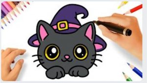 КАК ЛЕГКО НАРИСОВАТЬ МИЛОГО КОТА 😻