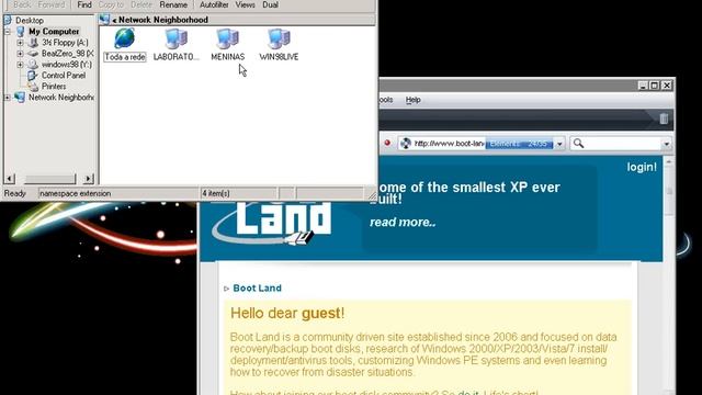 Windows 98 Live Cd on VMWare смотреть онлайн