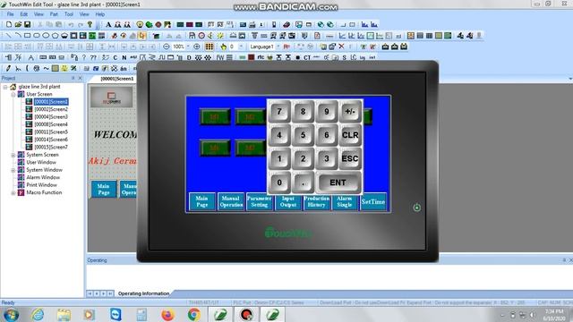 Touchwin HMI Project