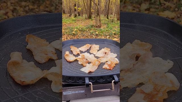 Бекон в сырном лаваше на гриле. Бутовский лес. Октябрь 2024г.mp4 смотреть онлайн