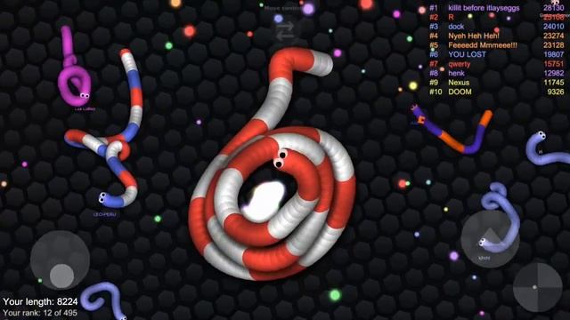 Slither.io-On Android!!Full Of BOTS!/A.I Mode/(Tricks/Skills/Tips) смотреть онлайн