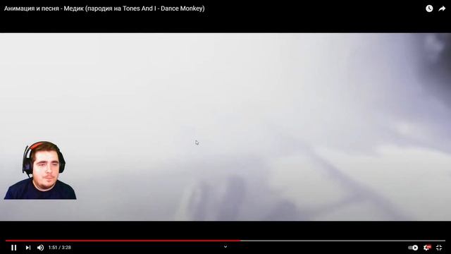 Реакция на Анимация и песня - Медик (пародия на Tones And I - Dance Monkey) смотреть онлайн