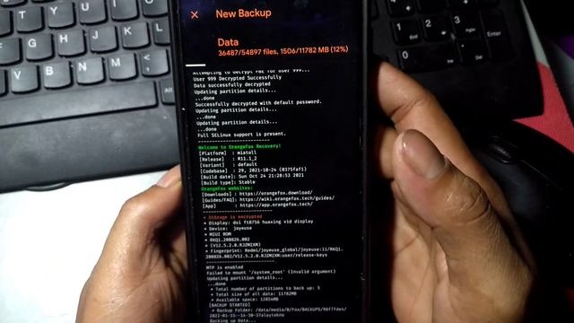 Backup data via orangefox recovery смотреть онлайн
