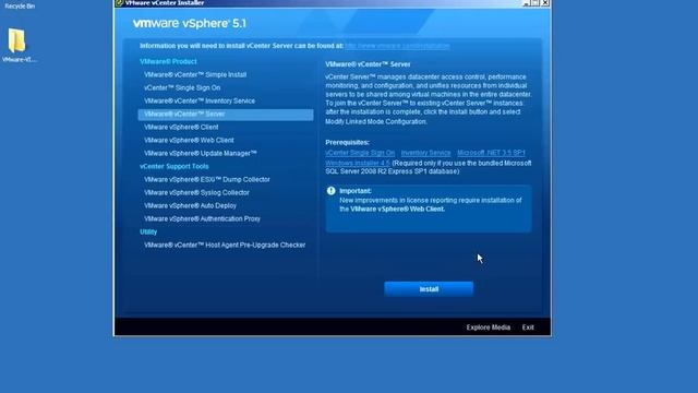 VMware vCenter 5.1 Installation смотреть онлайн