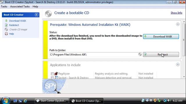 [#6] Spybot 2, Feature 4 - Boot CD Creator смотреть онлайн