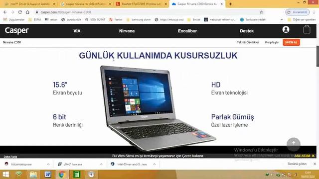 Casper Nirvana C300 wifi driver yükleme смотреть онлайн