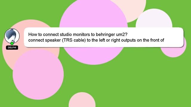 How to connect studio monitors to behringer um2? смотреть онлайн