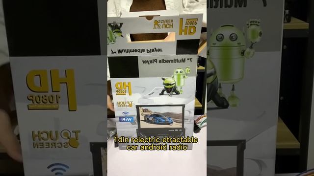 Unbox Retractable screen Android 11 Single Din 7 inch Car Radio Touch Screen смотреть онлайн