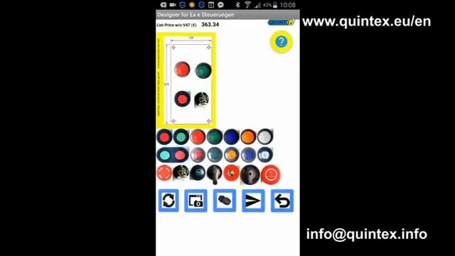 Quintex Ex e control box designer App for Android смотреть онлайн
