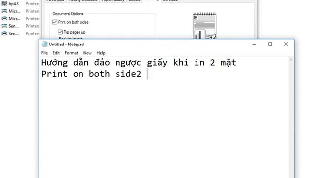 Hướng dẫn cấu hình máy in đảo ngược chữ ở 2 mặt giấy khi in 2 mặt смотреть онлайн