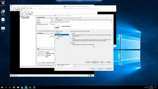 How to Expand Virtual Hard Disk (VHD) using Hyper V in Windows Server 2016 смотреть онлайн