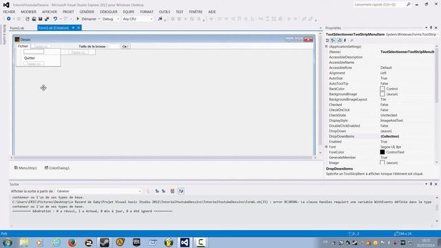 [Tuto VB] Comment faire un programme de dessin en visual Basic Express 2013/2014 ? смотреть онлайн