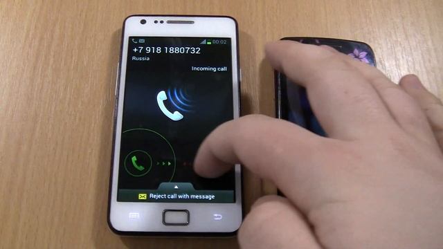 Over the Horizon Incoming call & Outgoing call at the Same time Samsung S2 + Samsung Wave Y смотреть онлайн