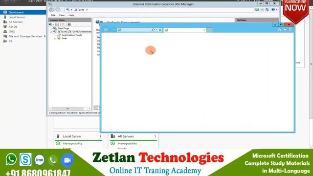 Windows 2012 server in Tamil Part 4 Web server IIS смотреть онлайн