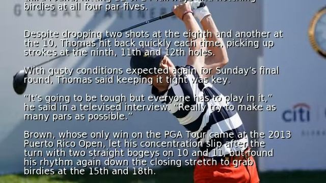 Thomas battles back in Korea, shares lead with Brown смотреть онлайн