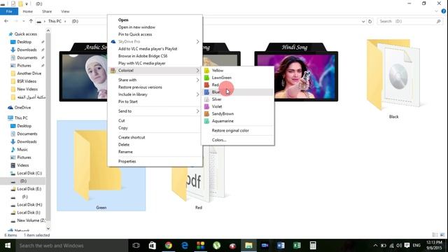 Customize folders Icon With Different Colors In Windows - Folder Colorizer смотреть онлайн