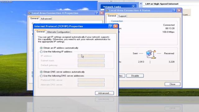 (WR-NET-073-ZI) DHCP Configuration using Windows XP (2.4GHz) смотреть онлайн