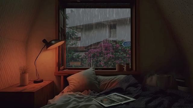 Have a Nice Dream with the Rain Outside the Window | ASMR Rainy Day, Deep Sleep, White Noise Sounds смотреть онлайн