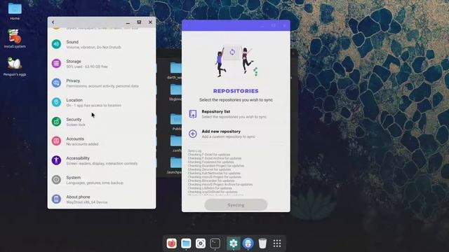 Waydroid-Linux - Switching to multi-window mode смотреть онлайн