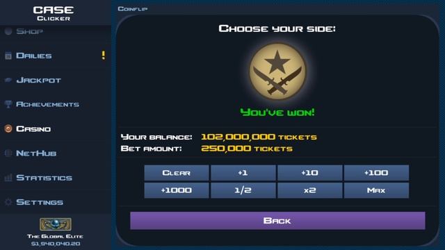 CSGO CASE CLICKER - NEW COIN FLIP UPDATE! | HUGE SCAM!! (CASE CLICKER) #46 смотреть онлайн