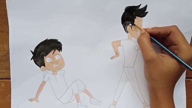 How To Draw Chikoo Aur Bunty Easily ||Dendendoxy|| смотреть онлайн