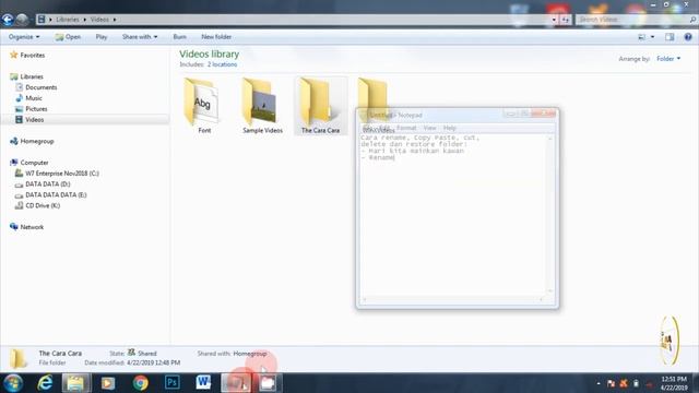 Cara Rename Copy Paste Cut Delete Dan Restore Folder смотреть онлайн
