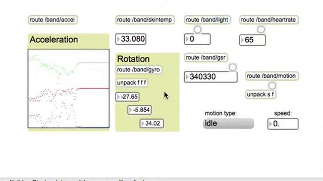 Microsoft Band OSC sender to Max/MSP смотреть онлайн