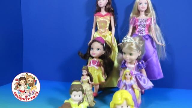 Learn Sizes from Smallest to Biggest with Disney Princess Dolls смотреть онлайн