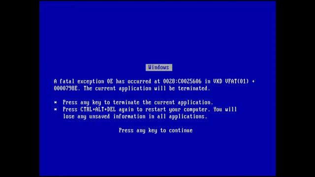 Fun with Microsoft Windows 95 - Triggering a Blue Screen of Death смотреть онлайн