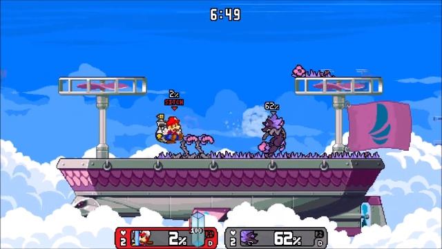 Mario 63 Gameplay (Rivals of Aether mod) смотреть онлайн