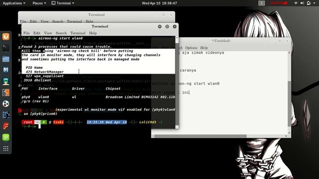 Cara Fix Monitor Mode Dikali Linux (experimental wl monitor mode vif enabled for ) смотреть онлайн