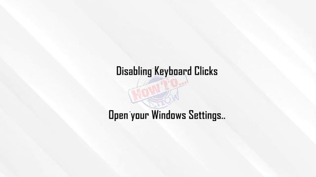 How to Turn off Keyboard Sound in Windows - how to turn off keyboard sound in windows 11 смотреть онлайн