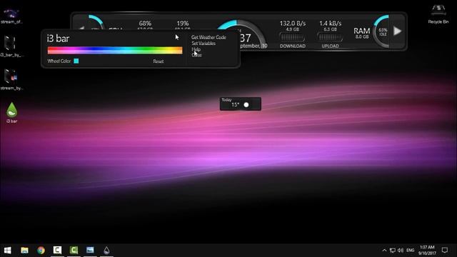 Windows 10 Desktop customization with i3 bar |Windows customization| смотреть онлайн