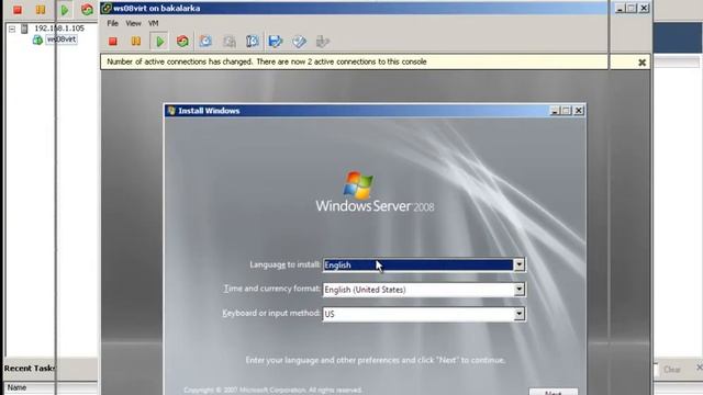 Instalace Windows Server 2008 1. část смотреть онлайн