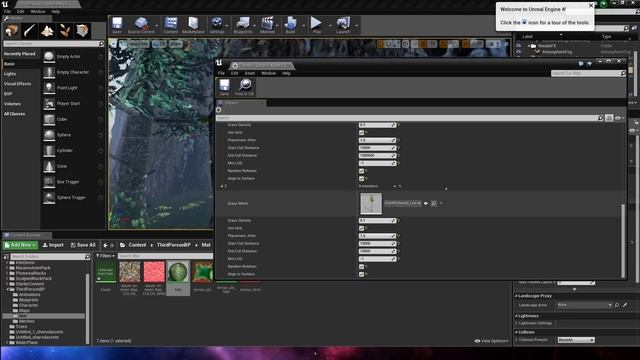 Unreal Engine 4.8 Landscape Grass Type Tutorial смотреть онлайн