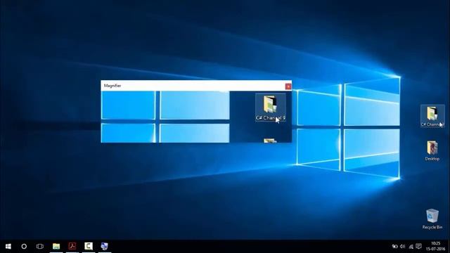 Windows 10 Tips : How to use Windows Magnifier Lens Mode - Docked Mode and Color Inversion смотреть онлайн