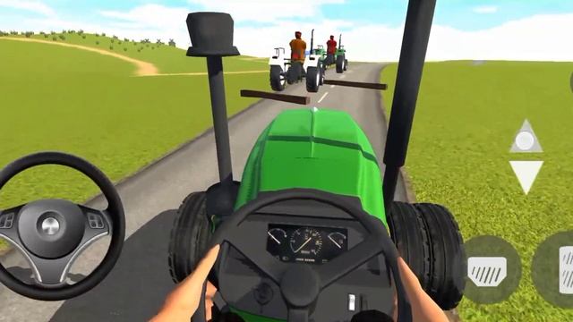 Indian Tractor Driving 3D - John Deere Tractor Village Driving - Tractor Game - Android Gameplay #1 смотреть онлайн