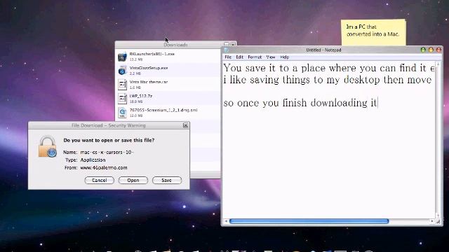 How to change your Vista/XP cursor into a Mac one! смотреть онлайн