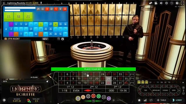 EASY way to BEAT LIVE Roulettes - Great British, Lightning, Blaze with a dealer! смотреть онлайн