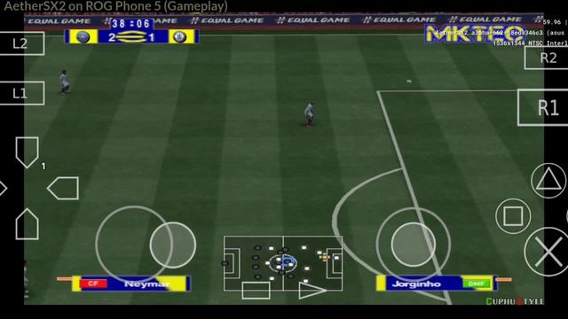 eFootball PES 2022 [PS2] AetherSX2 Emulator Android 60fps Gameplay смотреть онлайн