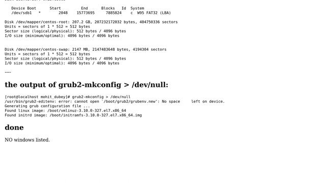 I am not able to get windows boot option after installing centos 7 in dual boot. My windows is... смотреть онлайн