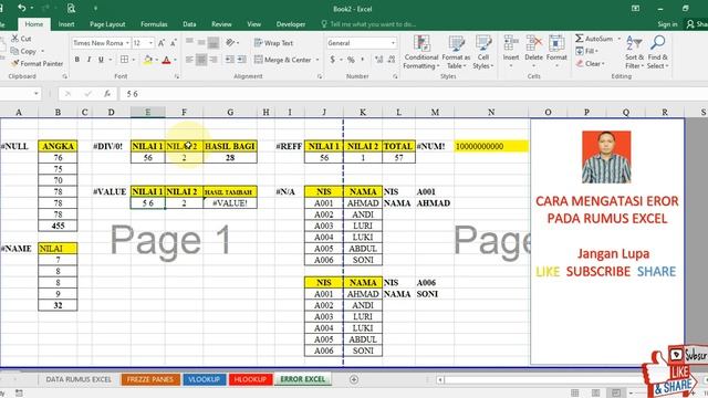 Cara Mengatasi rumus Excel yang Error смотреть онлайн